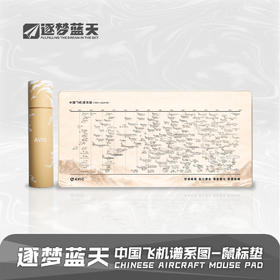 【中国飞机谱系图鼠标垫】80cm*40cm飞机谱系鼠标垫ZM