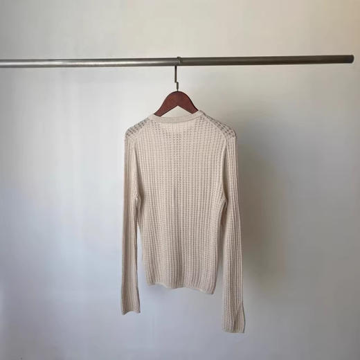 亨利领针织衫！26早春新女休闲老钱风镂空宽松显瘦长袖毛衣！ 商品图4