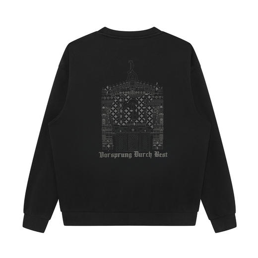 GXG男装【建筑四芒星】春季简约百搭圆领亲肤纯棉男式圆领卫衣K&C 商品图1