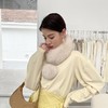【日系狐狸毛围巾皮草围脖】女士真毛毛球球可爱保暖围脖新品 商品缩略图1