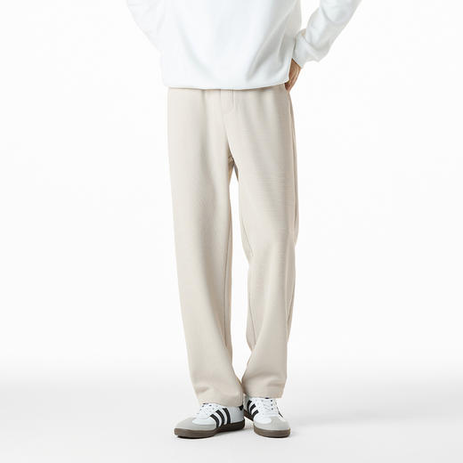 GXG男装【加厚防风】冬季松紧腰系绳运动风男式休闲直筒长裤K&C 商品图8