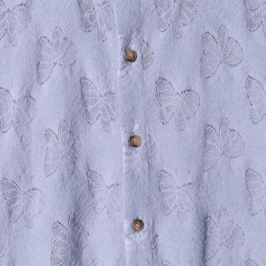 SDSA男士秋冬新款痞帅男装时尚百搭满印蝴蝶提花翻领长袖衬衫百搭 商品图3