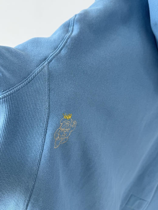 【周末秒杀 直接调价 下单即可】45R 日系复古 做旧风 连帽加绒 卫衣［前短后长］ 商品图12