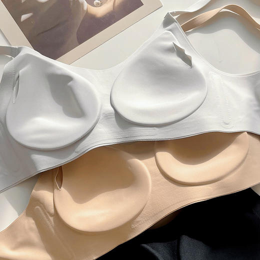 断码特价！官网1250+ 沃家3D植绒条软支撑收副乳防下垂文胸柔弹聚拢塑形无钢圈胸罩内衣 商品图2