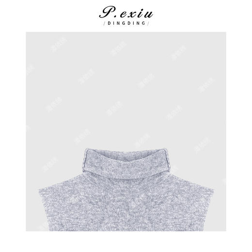 04-2潘依绣丁丁宠粉韩系简约高领无袖针织Q15076 商品图2