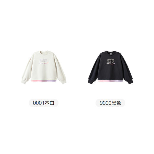 【商场同款】ASICS/亚瑟士儿童2026新款宽松女童卫衣印花纺棉纱 商品图4