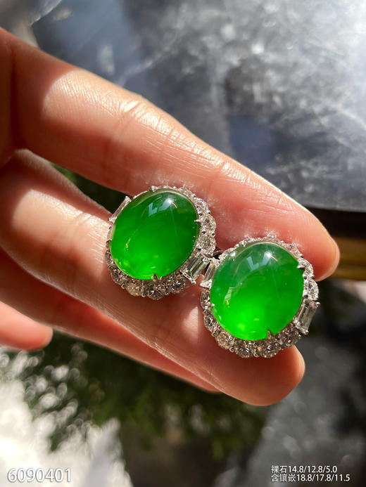 6090401，蛋面耳钉。具体价格微信咨询 商品图3