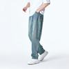 GXG男装【棉混纺水洗】春季复古猫须耐磨宽松直筒休闲男式牛仔裤K&C 商品缩略图2