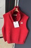 F011631柔软舒适高领半拉链宽松廓形针织背心 商品缩略图7