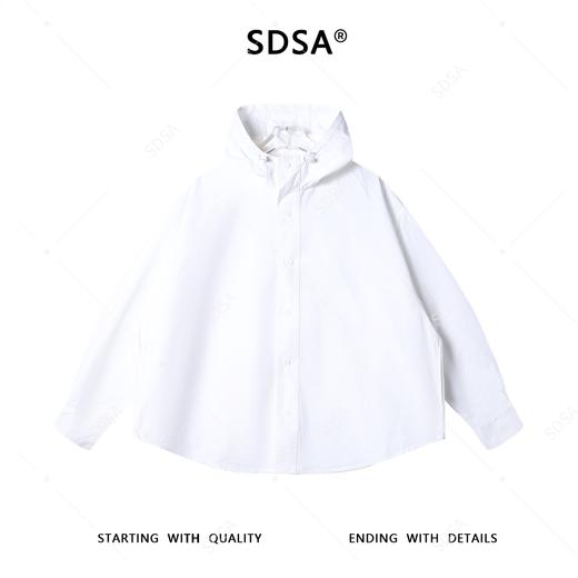 2210SDSA男士秋冬新款痞帅男装简约纯色纽扣立领连帽夹克外套百搭时尚 商品图1