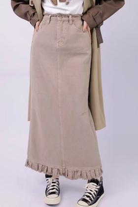 33GAR030294#后开叉半身裙