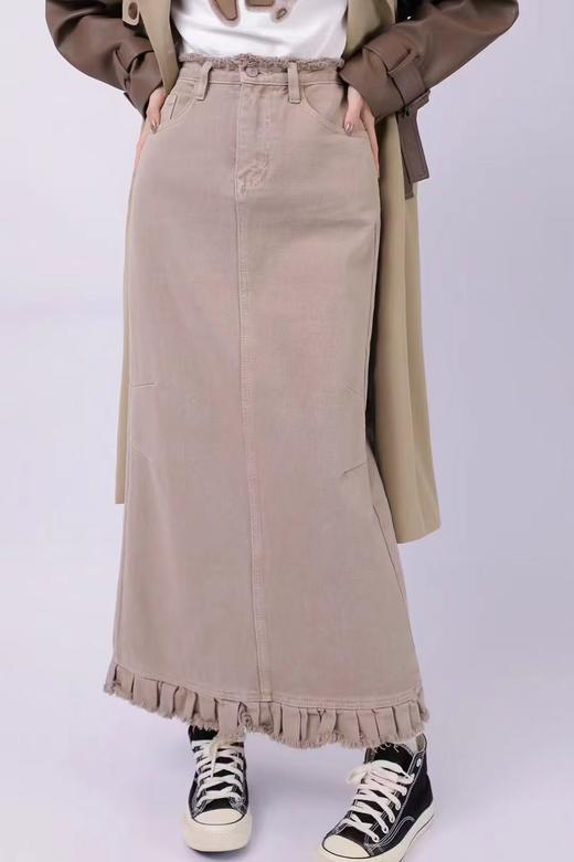 33GAR030294#后开叉半身裙 商品图0