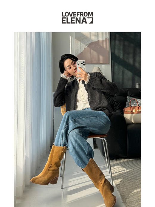 100%羊毛 气质花边领针织衫 商品图9