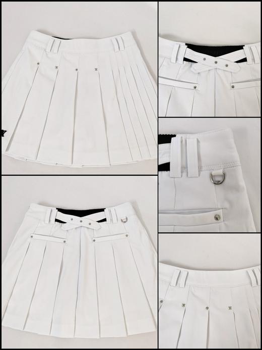 An家春夏新款女士铆钉百褶短裙来啦！渠道高品质❗️精致俏皮的单品，依旧是最爱的甜酷🆒风格呢，质感超群！ 商品图3