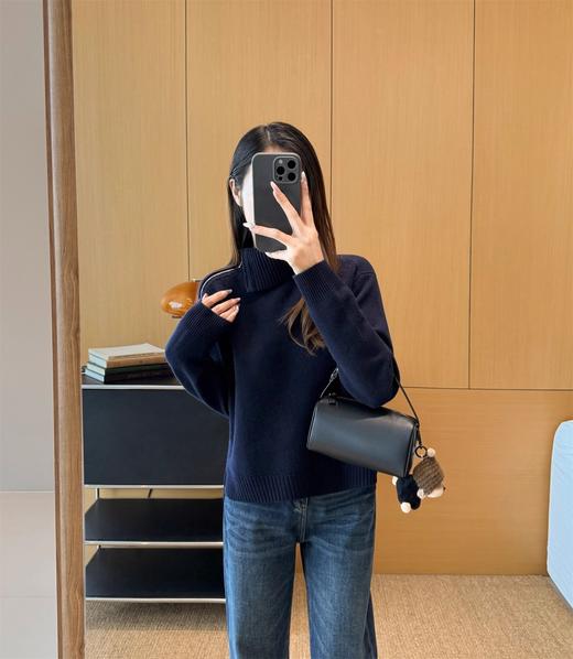 【来点不一样的】可意会不可言传～柜5900+！2026秋冬新款高领针织衫套头半拉链毛衣上衣！ 商品图1