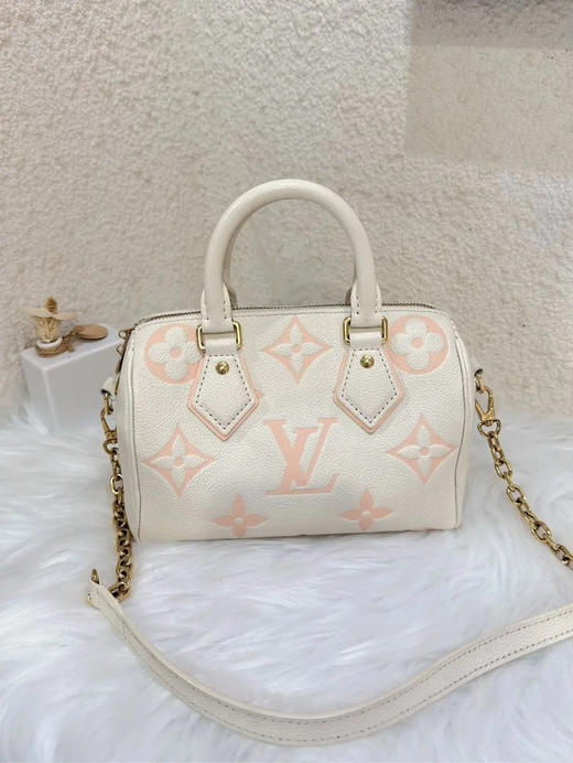 LV speedy 20 2024春夏限定 草莓牛奶 斜挎包 商品图0