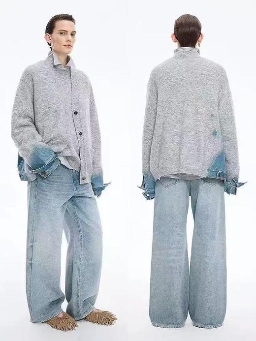 F011604春夏新品牛仔裤休闲阔腿牛仔裤 商品图6