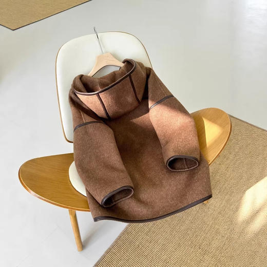 【来点不一样的】可意会不可言传～柜3400+！2026新款驼绒/羊毛/桑蚕丝双面呢大衣连帽毛呢外套女冬款！ 商品图4