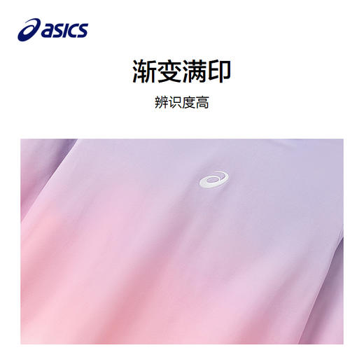 【商场同款】ASICS/亚瑟士儿童2026新款渐变满印女童长T吸湿速干 商品图2