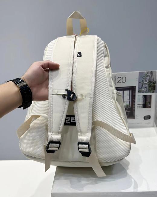 F011632轻便防水纯色大logo抽绳双肩包冬季书包 商品图8