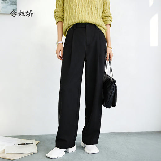 【商场同款】CNT5974 “ 通勤商务裤 ”  松弛有度 侧边双线装饰，显瘦精致 面料厚实有支撑感 显瘦包容 商品图5