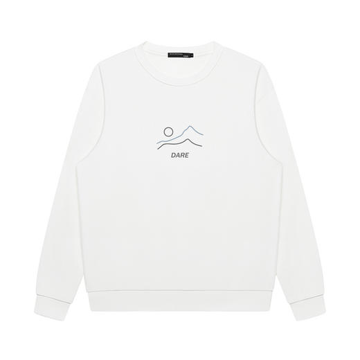 GXG男装春季简约时尚图案户外休闲百搭情侣款圆领卫衣K&C 商品图10