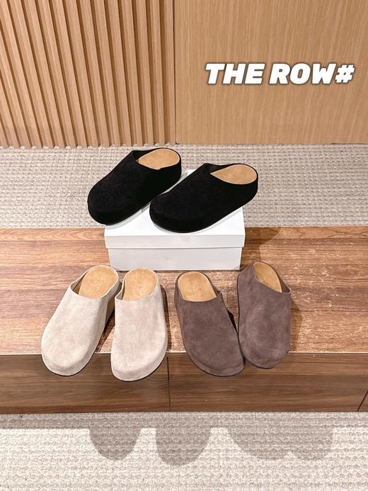 The Row 新款穆勒勃肯厚底拖鞋(DBG) 商品图0