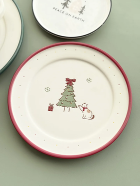 【出口餐具专场】限量系列🎁🎄树餐盘/甜品盘【CJ02】