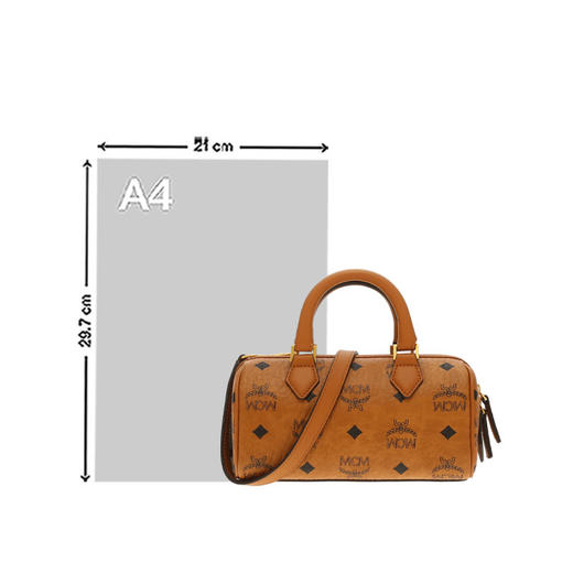 MCM 专柜款老花满印迷你女士单肩斜挎手提包MWBESEA01CO001 商品图3