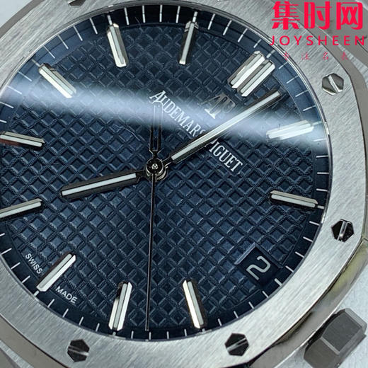 VS爱彼皇家橡树15500系列 无卡度 丹东4302一体机芯 新陶瓷滚珠轴承版 蓝色盘 男士腕表 表径41mm 商品图5