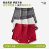 本命年大红纯棉平角裤内裤女士桑蚕丝10A抗菌加长裆大码女四角裤 商品缩略图1