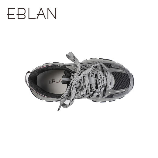 【上新】伊伴2026春季耐穿耐磨吸模大底潮酷增高老爹鞋B26172205 商品图2