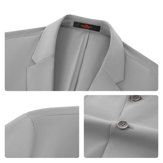 【含铜氨纤维/轻薄款】柒牌休闲单西男士春季新款休闲西服上衣130C70130 商品图3