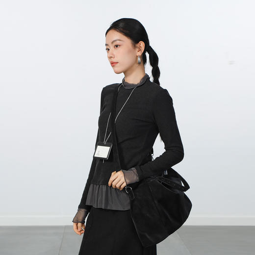 极简麂皮慵懒风托特包-纪念日百货门店同款169095447 商品图1