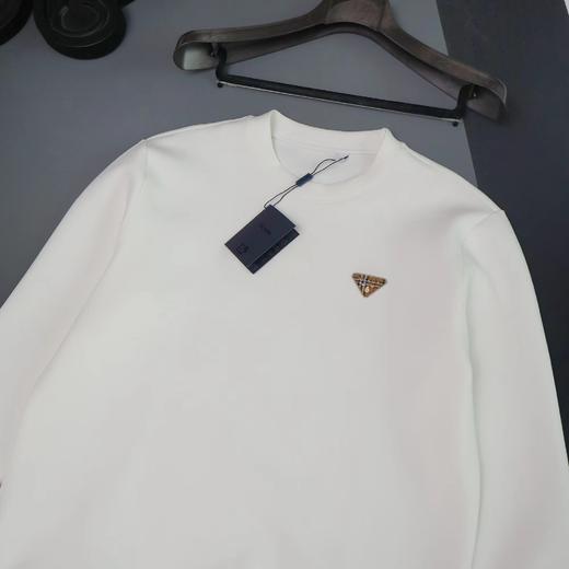 F011614胸前字母logo两色情侣款圆领卫衣 商品图9