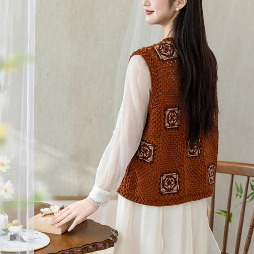 苏苏姐家田栩背心手工diy钩针自制上衣羊毛线编织毛线团材料包 商品图1