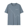GXG男装【线条山岳】夏季新款简约时尚百搭情侣款纯棉圆领短袖T恤K&C 商品缩略图7