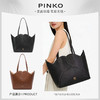【新品特惠 明星同款】PINKO 正面饰有标贴 小牛皮 托特包Tote包购物袋手提包 商品缩略图0
