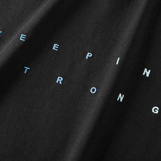 GXG男装【渐变绣花】春季时尚刺绣字母圆领男式长袖T恤K&C 商品图9