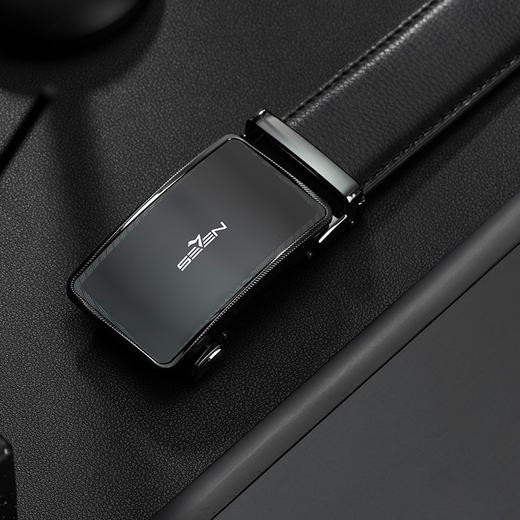 柒牌男士皮带真皮腰带2026春季新品商务休闲自动扣男款牛皮革裤带130P70010 商品图1