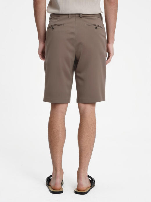 callisto海藻棕天丝棉混纺休闲短裤 商品图4