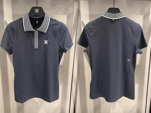 AN家新款女士双色短袖上衣来啦！原厂高品质❗️面料客供，舒适轻盈的弹力面料，吸湿排汗功能卓越，贴身穿滋养肌肤，干爽舒适！ 商品图0