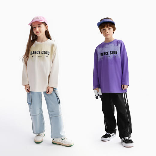 【MQD】【170】【吸湿速干】童装儿童宽松长袖T恤秋季新款男童女童上衣 商品图1