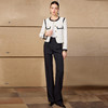 IWY/小香风黑白撞色西装套装女春秋职场穿搭显瘦高级感两件套C2723+P2507 商品缩略图4