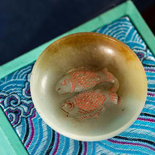 清	玉雕双鱼洗 商品图2