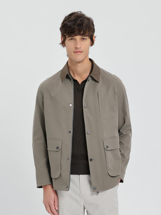 callisto黎明灰巴恩风领面中长款轻工装 商品图2