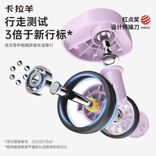 【深舱扩容行李箱】卡拉羊前开门大容量可扩容行李箱CX8129 商品图4