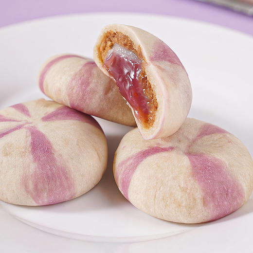 【新鲜直达❗️山药蓝莓流心饼】甄选品质原料制作，软糯Q弹 馅料满满 四层用料 一口爆浆 紫薯果香国潮糕点休闲小零食 商品图3