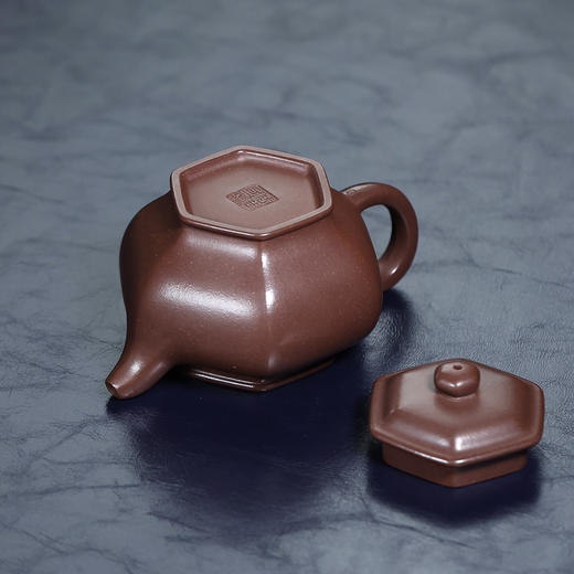 【青山特惠】 精品全手工紫泥六方掇只紫砂壶 220cc 周玉奇【大拍级陶手】 商品图8
