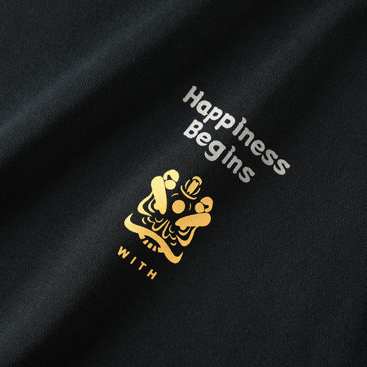 GXG男装【舞狮绣花】春季潮流狮子刺绣圆领休闲舒适男式卫衣K&C 商品图6